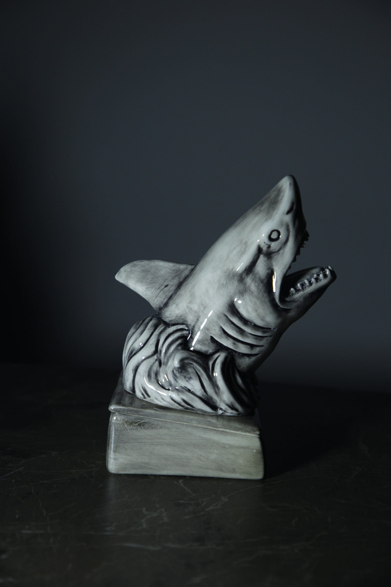 Big White Shark Ceramic Incense Burner Decoration